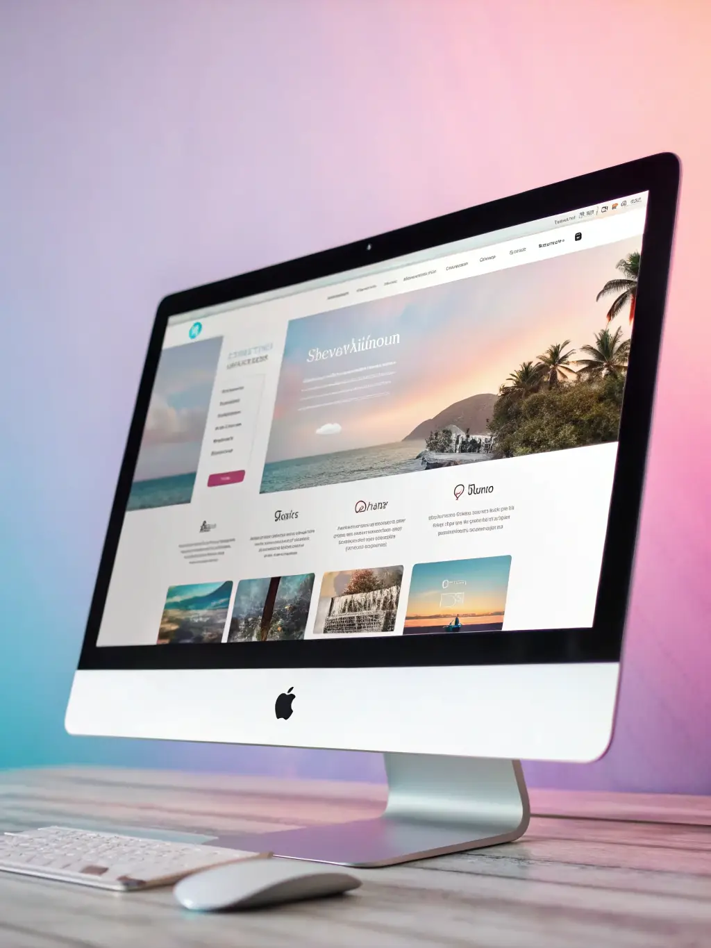 A modern website design showcasing a clean layout, intuitive navigation, and responsive design elements, emphasizing user experience and visual appeal for MarketPro's website development service.